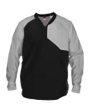 Alleson Athletic 3JLS21A Field Batters Jacket in Black/ grey