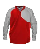 Alleson Athletic 3JLS21A Field Batters Jacket in Red/ grey