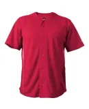 Alleson Athletic 566BFJ Crush Full Button Baseball in Red