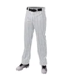 Alleson Athletic 655WPN Crush Pinstripe Pants in White/ royal