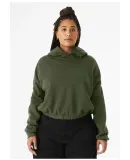 Bella + Canvas 7506 Ladies' Sponge Fleece Cinched  in Military green