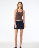 Bella + Canvas 1012 Ladies' Micro Ribbed Scoop Tan in Solid cocoa blend