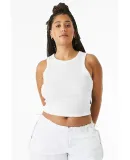 Bella + Canvas 1019 Ladies' Micro Ribbed Racerback in Solid wht blend