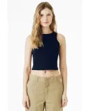 Bella + Canvas 1019 Ladies' Micro Ribbed Racerback in Solid navy blend