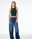 Bella + Canvas 1019 Ladies' Micro Ribbed Racerback in Solid forest blend