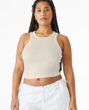 Bella + Canvas 1019 Ladies' Micro Ribbed Racerback in Solid natural blend
