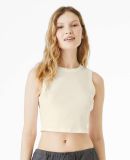 Bella + Canvas 1013 Ladies' Micro Rib Muscle Crop  in Solid natural blend
