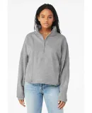 Bella + Canvas 3953 Ladies' Sponge Fleece Half-Zip in Athletic heather