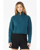 Bella + Canvas 3953 Ladies' Sponge Fleece Half-Zip in Atlantic