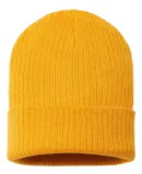 Atlantis Headwear RIO Sustainable Rib Knit in Mustard yellow