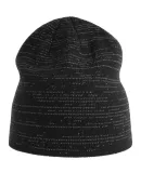 Atlantis Headwear SHINE Sustainable Reflective Bea in Black