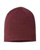 Atlantis Headwear HOLLY Sustainable Beanie in Burgundy mélange