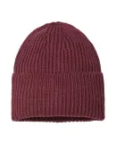 Atlantis Headwear OAK Sustainable Chunky Rib Knit in Burgundy mélange