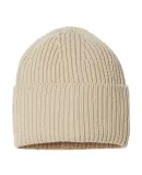 Atlantis Headwear OAK Sustainable Chunky Rib Knit in Light beige