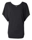 BELLA 8821 Womens Flowy Dolman Top in Black