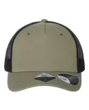 Atlantis Headwear ZION Sustainable Five-Panel Truc in Olive/ black