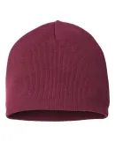 Atlantis Headwear YALA Sustainable Beanie in Burgundy