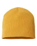 Atlantis Headwear YALA Sustainable Beanie in Mustard yellow