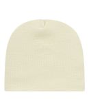 Cap America TKN28 USA-Made 8 1/2" Beanie in Ivory