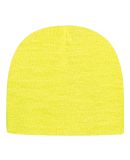 Cap America TKN28 USA-Made 8 1/2" Beanie in Neon yellow