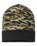 Cap America RKC12 USA-Made Camo Cuffed Beanie in Vintage tiger camo