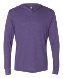 Next Level 6021 Unisex Tri-blend Hoody in Purple rush