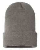 Cap America SKN24 USA-Made Sustainable Cuff Knit in Grey