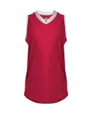Alleson Athletic 522XVW Women's Slide Fastpitch V- in Red/ white