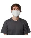 Hanes MKPKCR 2-Ply Cotton Pocket Face Mask in White