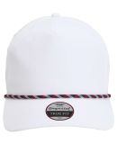 Imperial 5054 The Wrightson Cap in White/ navy-red