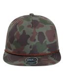 Imperial DNA010 The Aloha Rope Cap in Frog skin camo/ green