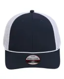 Imperial 7055 The Night Owl Performance Rope Cap in Navy/ white