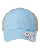 Infinity Hers TESS Women's Washed Mesh Back Cap in Cashmere blue/ floral