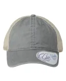 Infinity Hers TESS Women's Washed Mesh Back Cap in Light grey/ polka dots