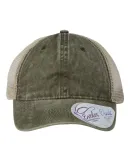 Infinity Hers TESS Women's Washed Mesh Back Cap in Olive/ camo