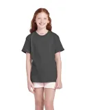 11736 Delta Apparel Youth Pro Weight Short Sleeve  in Charcoal