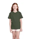 11736 Delta Apparel Youth Pro Weight Short Sleeve  in Moss