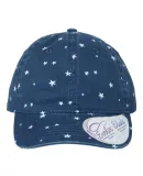 Infinity Hers HATTIE Women's Garment-Washed Fashio in Navy/ white stars