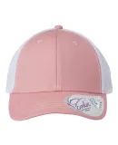 Infinity Hers CHARLIE Women's Modern Trucker Cap in Dusty rose/ white