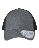 Infinity Hers CHARLIE Women's Modern Trucker Cap in Heather grey/ black