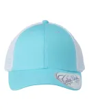 Infinity Hers CHARLIE Women's Modern Trucker Cap in Light blue/ white