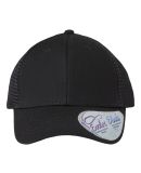 Infinity Hers CHARLIE Women's Modern Trucker Cap in Black/ black