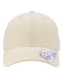 Infinity Hers CHARLIE Women's Modern Trucker Cap in Vanilla/ white