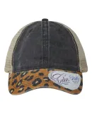 Infinity Hers JANET Women's Animal Print Mesh Back in Black/ leopard/ khaki