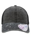 Infinity Hers JANET Women's Animal Print Mesh Back in Black/ black leopard/ black