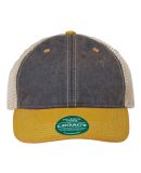 Legacy OFA Old Favorite Trucker Cap in Navy/ yellow/ khaki