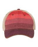 Legacy OFA Old Favorite Trucker Cap in Red stripe/ khaki