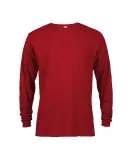 61748 Delta Apparel Adult Long Sleeve 5.2 oz. Tee in New red