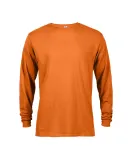 61748 Delta Apparel Adult Long Sleeve 5.2 oz. Tee in Safety orange