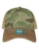 Legacy OFAFP Old Favorite Five-Panel Trucker Cap in Army camo/ brown/ khaki